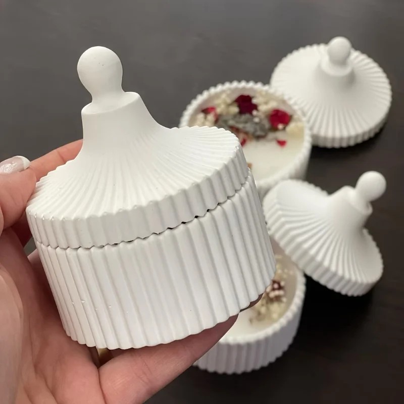 Candle Making Jars With Lids - Nouveaux modèles 2026 : Lot de