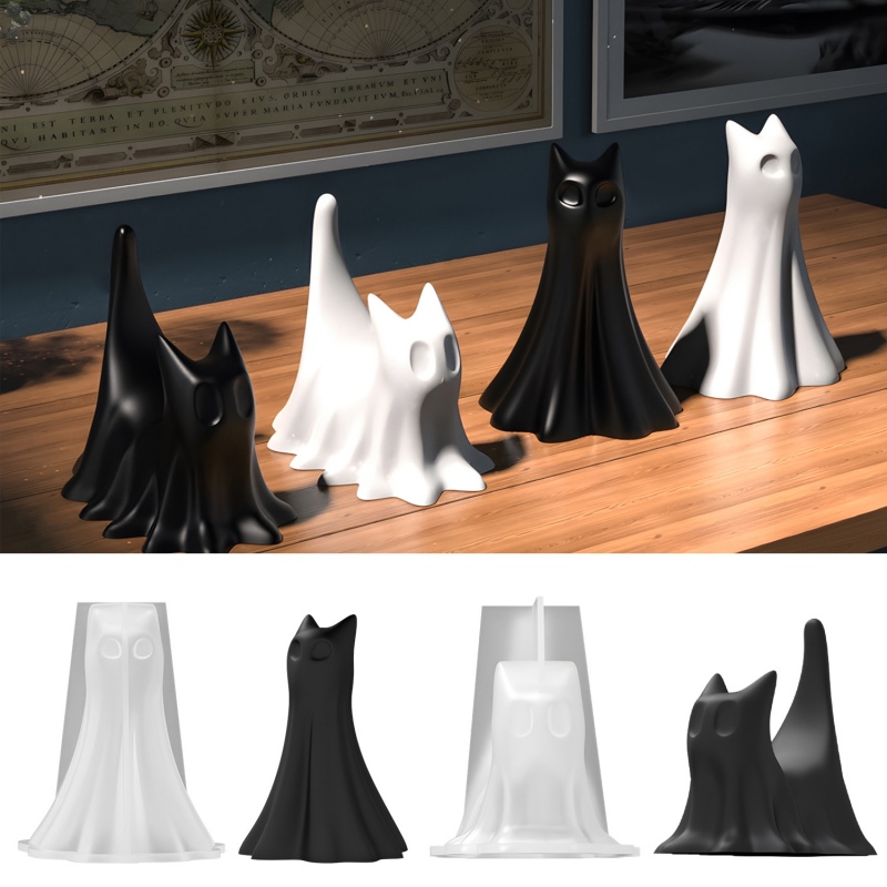Candle Making Tools - Moule en plâtre et Silicone, chat