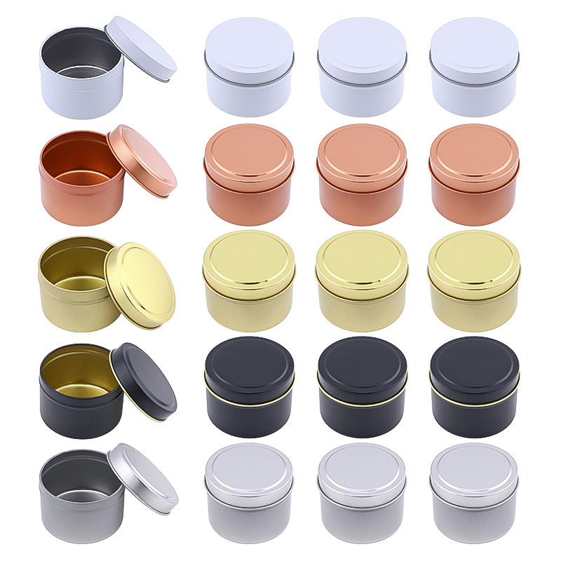 Candle Making Jars With Lids - Boîtes rondes en aluminium pour bougies