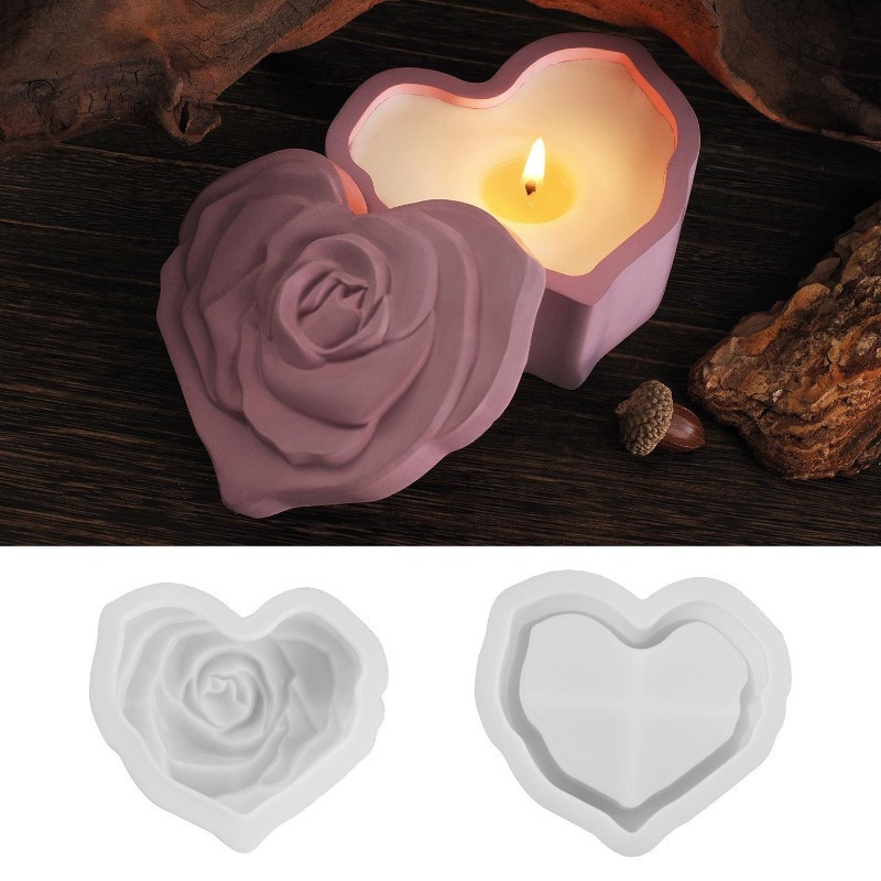 Candle Making Jars With Lids - Moule en silicone en forme de