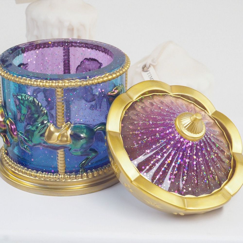 Candle Making Jars With Lids - Style mignon avec couvercles carrousel boîte