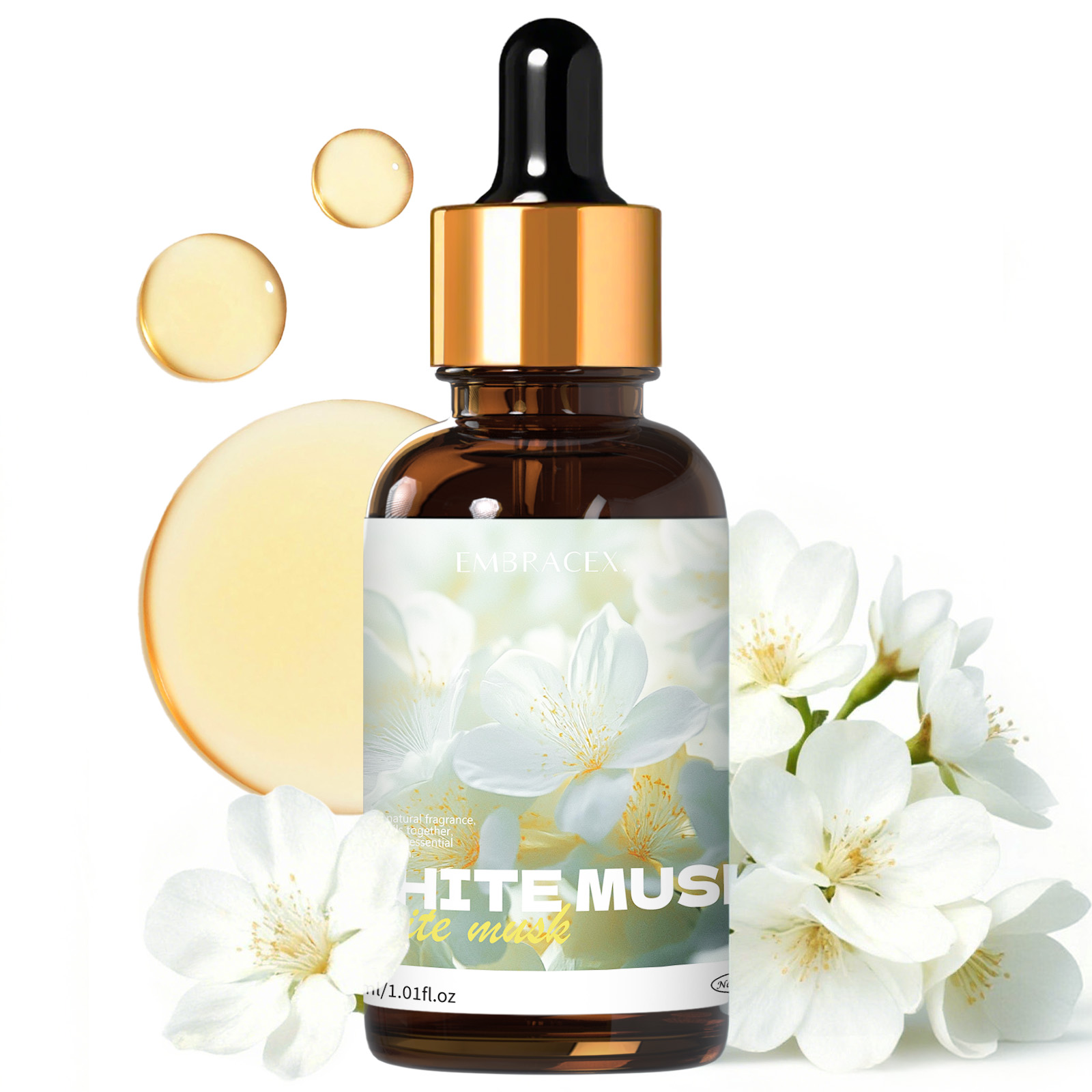 Candle Making Fragrance Oils - Huile essentielle de musc blanc 30ml,