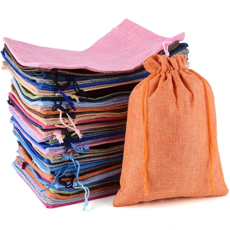 50 sacs en toile de jute avec  - Jute Bag Packaging avis et prix