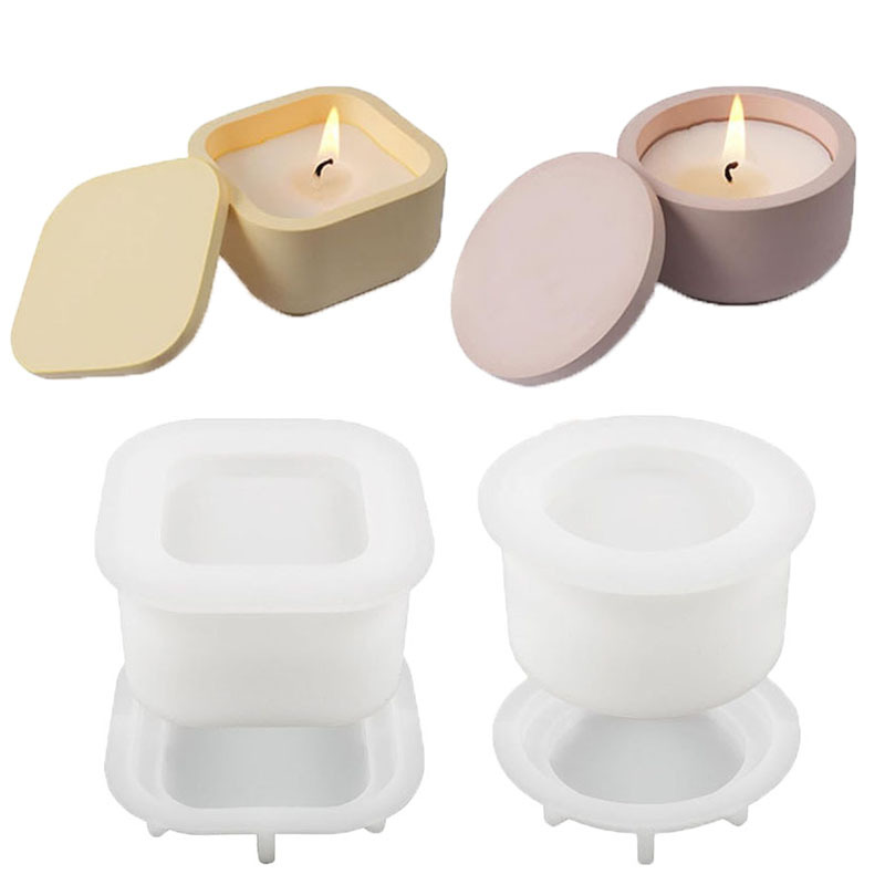 1 ensemble de moules en Silico - Candle Making Jars With Lids avis et prix