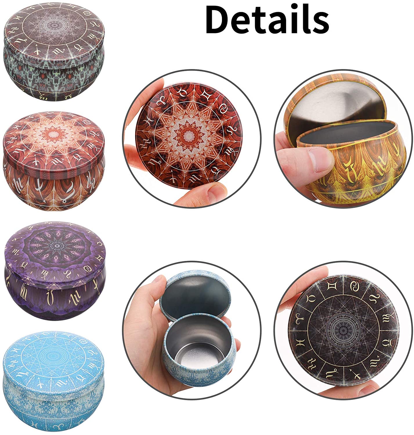 Paquet de 12 boîtes à bougies  - Candle Making Jars With Lids avis et prix