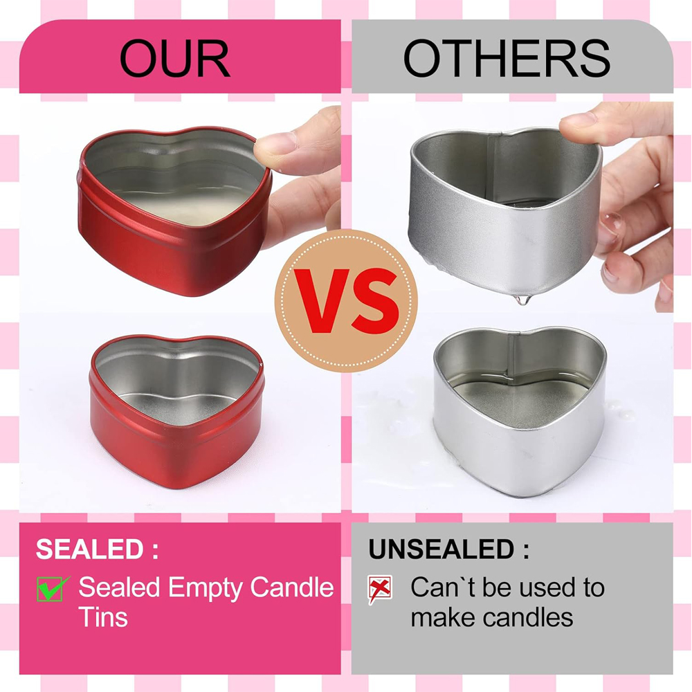 Boîtes métalliques en forme de - Candle Making Jars With Lids avis et prix