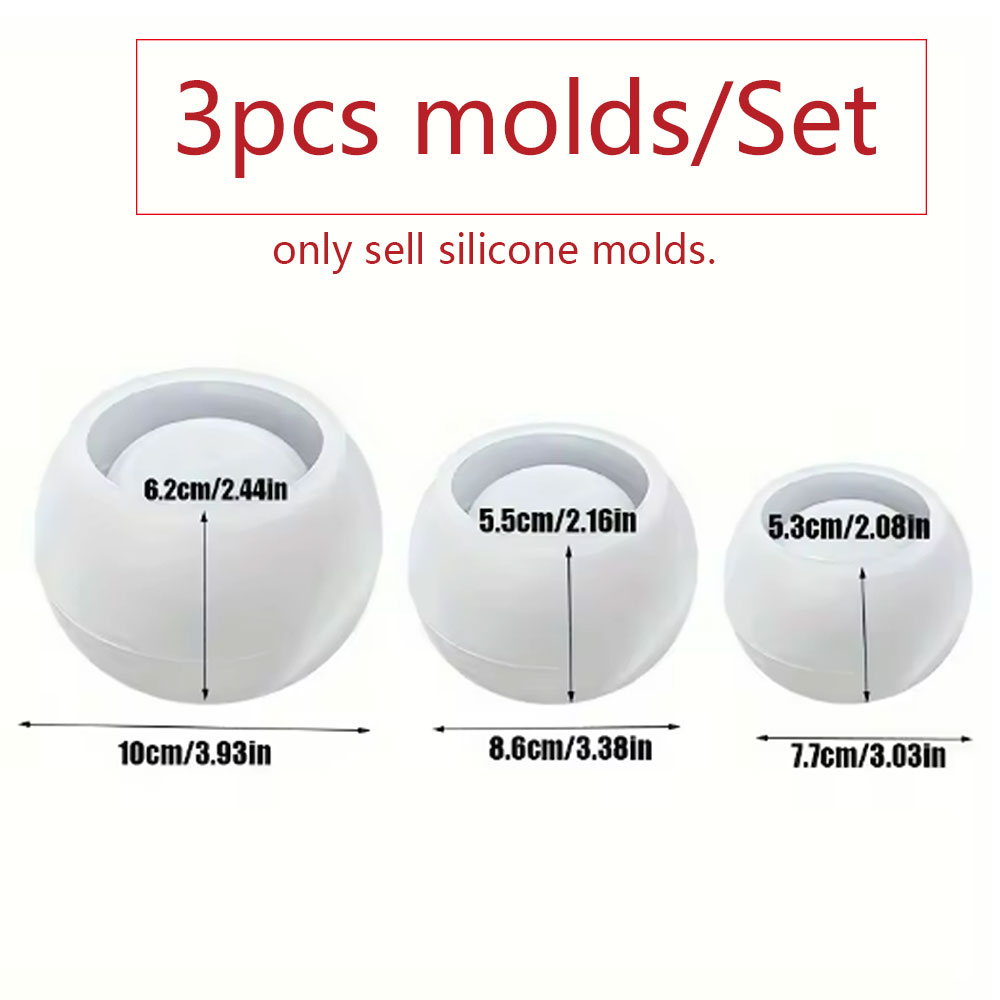 Lot de 3 moules en silicone ro - Candle Making Los Angeles avis et prix