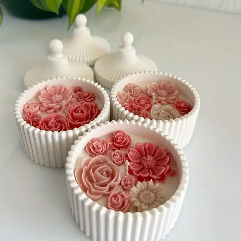 1 ensemble de moules en silico - Candle Making Jars With Lids avis et prix
