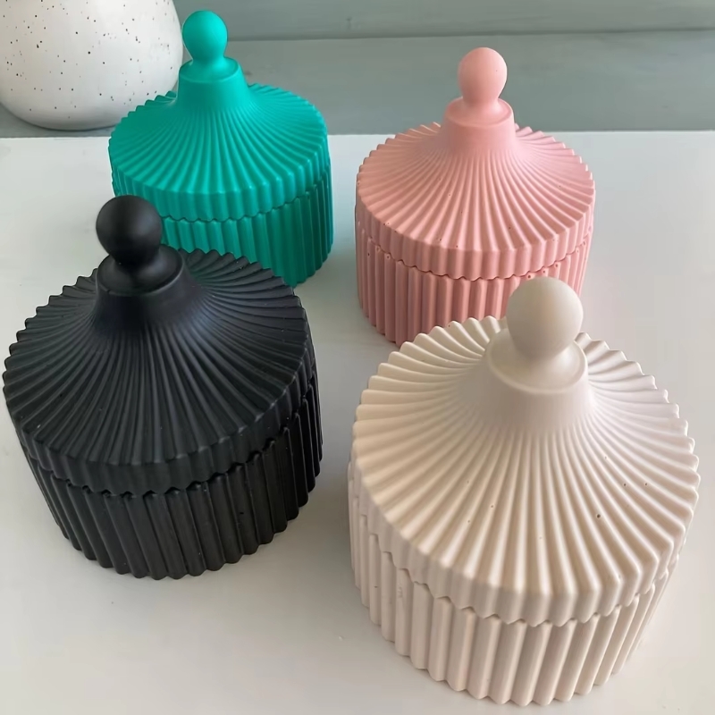 1 ensemble de moules en silico - Candle Making Jars With Lids avis et prix