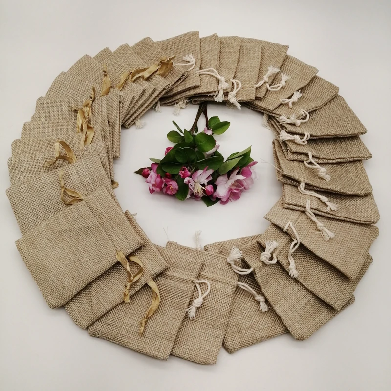 200 pièces ruban de soie coton - Jute Bag Packaging avis et prix