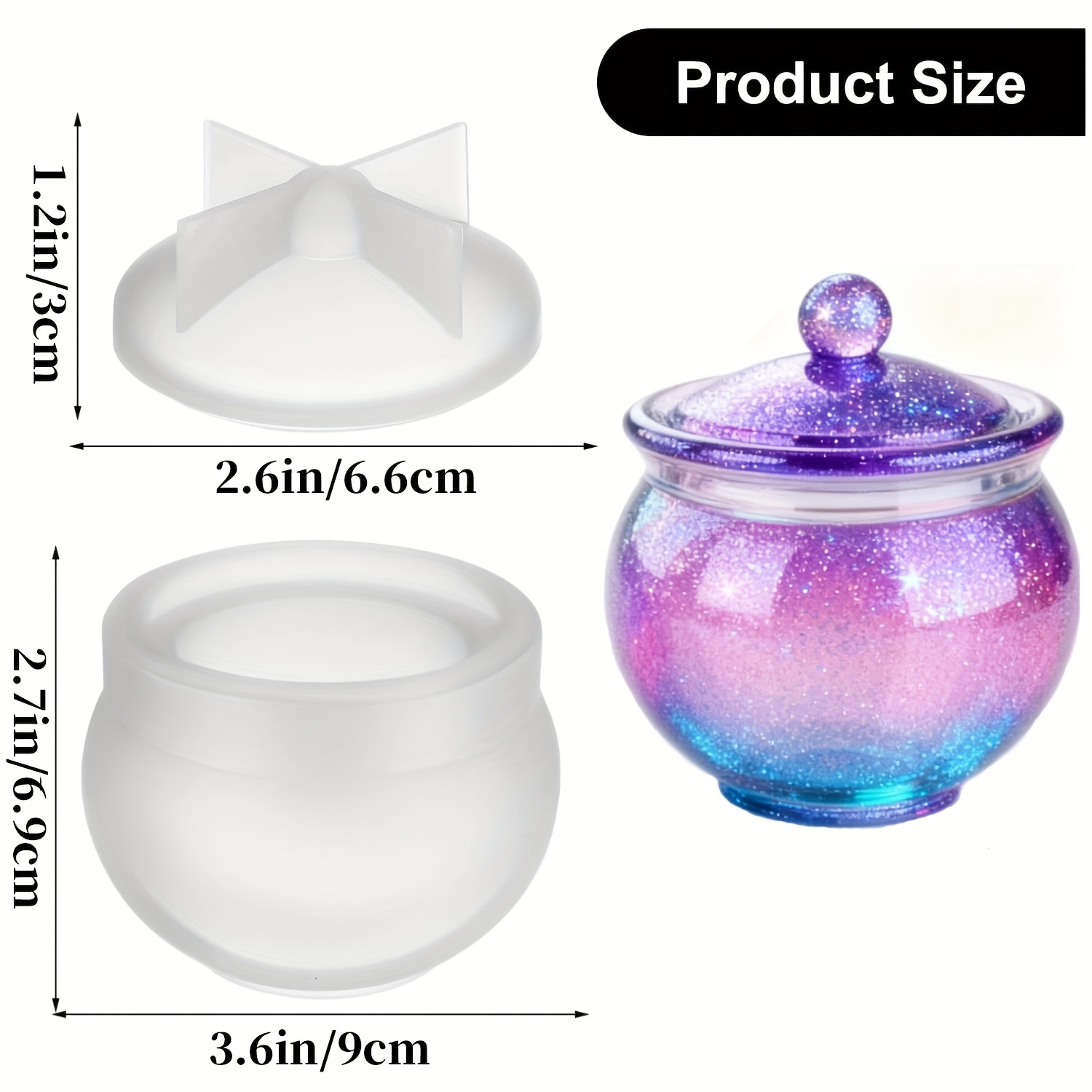 1 jeu de moules ronds en résin - Candle Making Design avis et prix