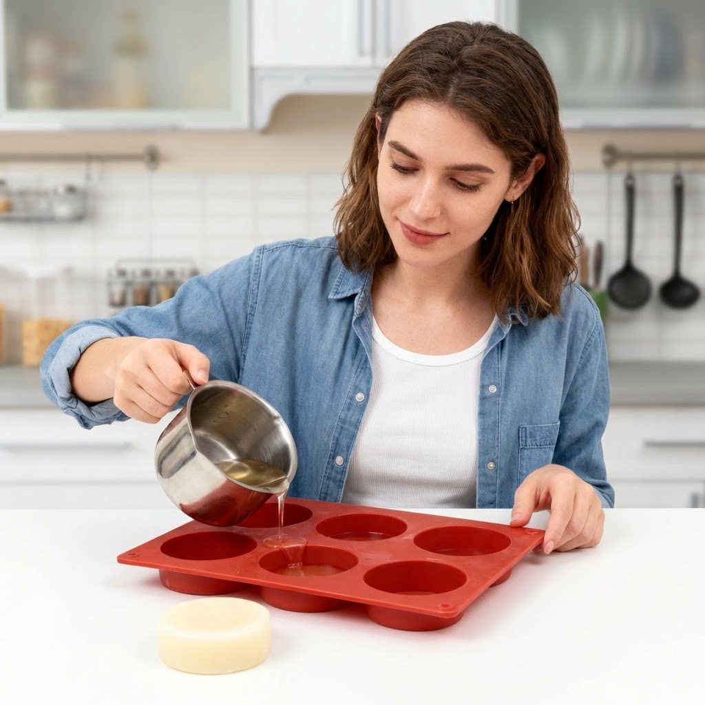 Moule à savon rond en silicone - Candle Making Business avis et prix